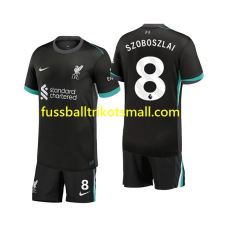 Fußballtrikots Liverpool Szoboszlai 8 Kinder 2024-2025 Kurzarm Auswärts-trikot kaufen